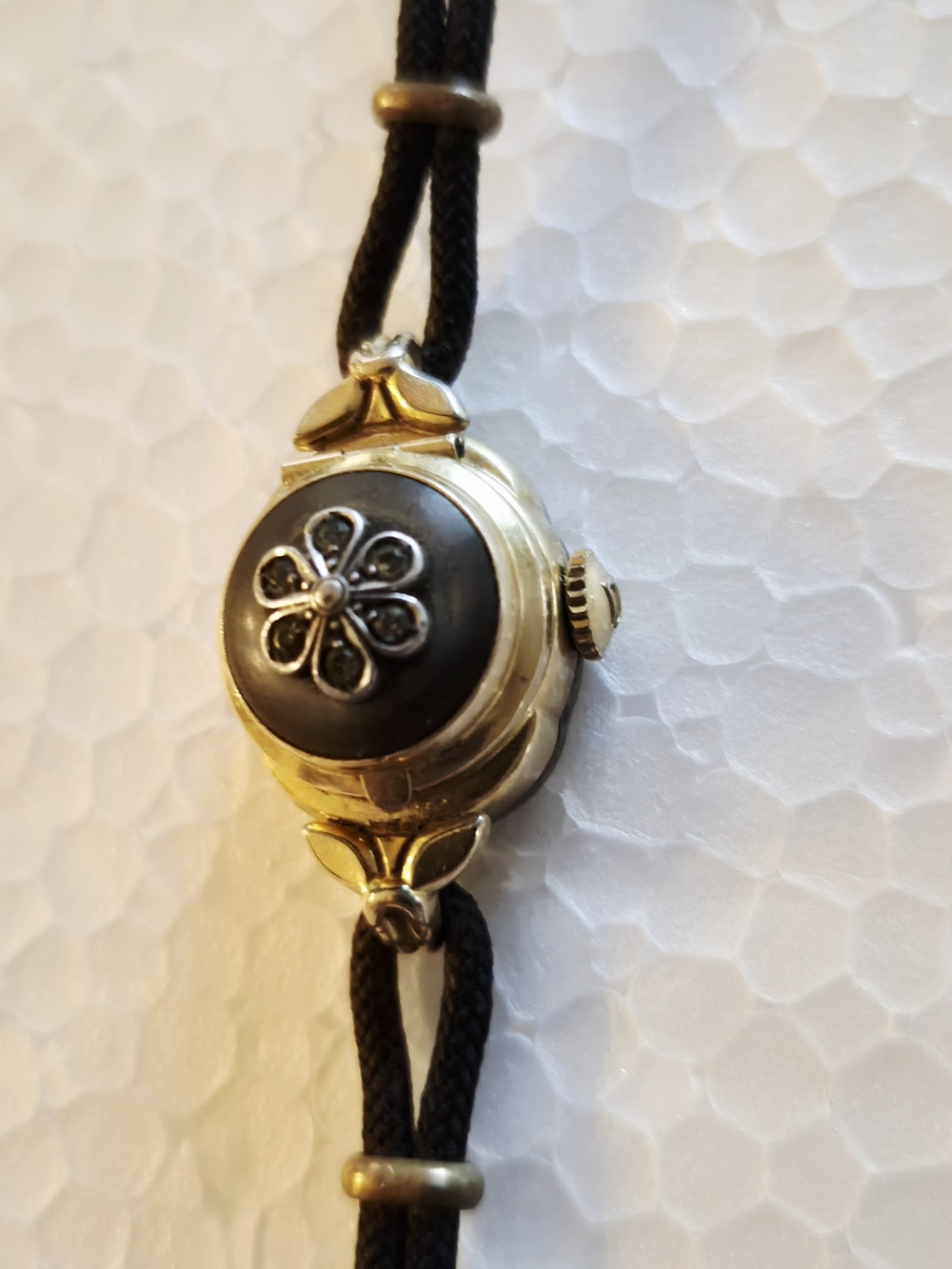 VTG 1950'S Bucherer Swiss Cocktail Watch / Peek a Boo Lid- Hidden Face Diamonds - Picture 4 of 10